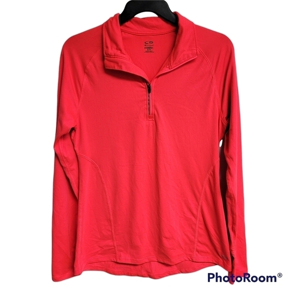 Champion Tops - Champion Duodry Neon Pink Athletic Pullover Top Long Sleeve Thumb Holes‎ Small
